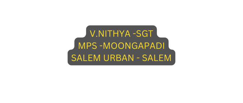 V NITHYA SGT MPS MOONGAPADI SALEM URBAN SALEM