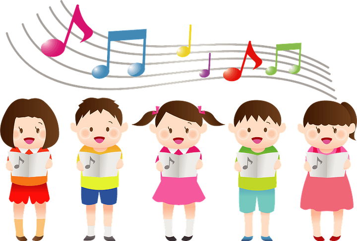 Children Singing Music Clipart